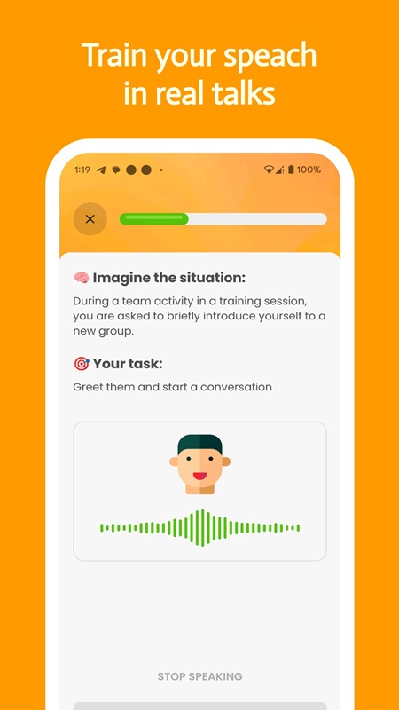 Quickly complete challenges in Talksy MOD APK