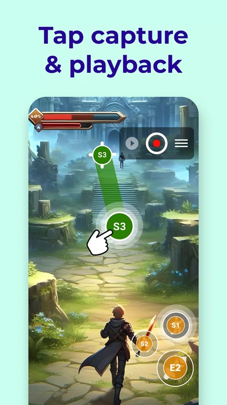 Use touch controls while playing games in Clickmate MOD APK