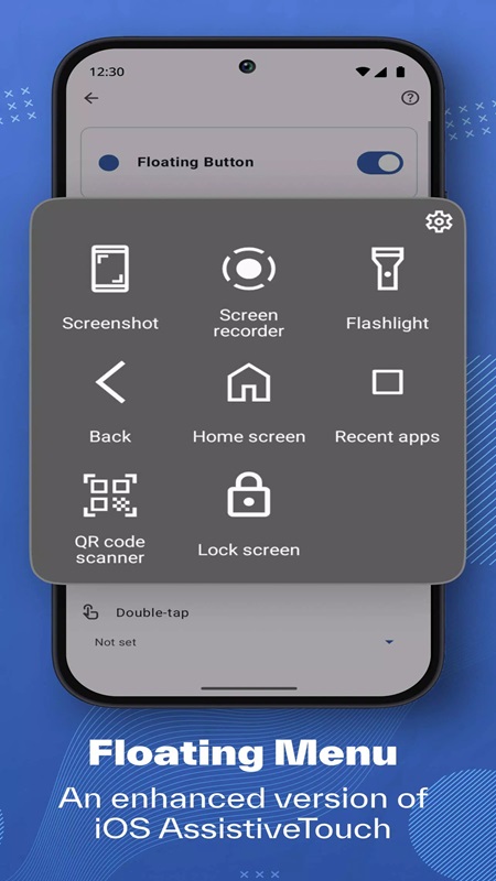 Customize the operations on the floating menu in Button Master MOD APK