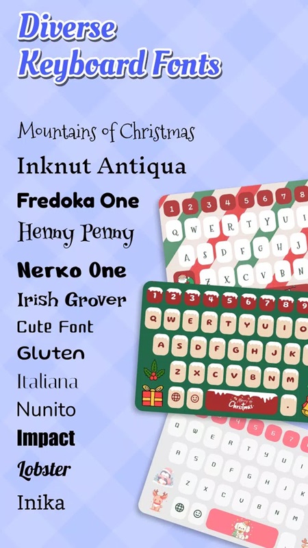 Own many different artistic fonts in Emoji Font Keyboard & Themes MOD APK