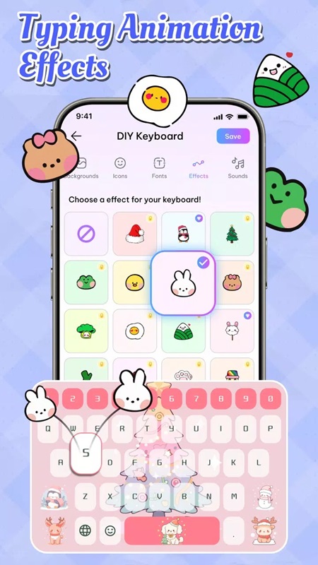 Khám phá các hiệu ứng hoạt hình vui nhộn trong Emoji Font Keyboard & Themes MOD APK