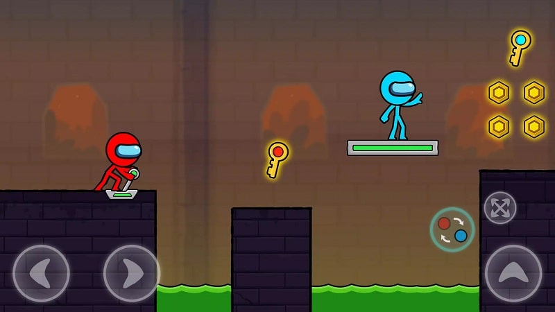 Red and Blue Stickman 2 mod1