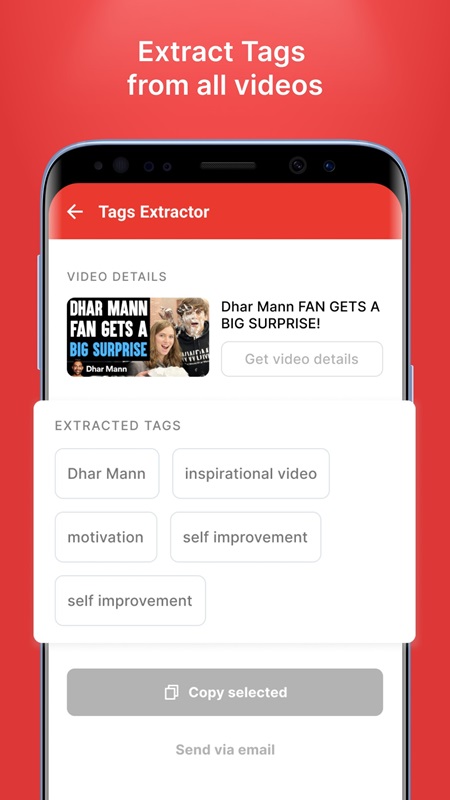 Extract and use keywords from trending videos in YouTools MOD APK