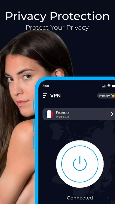 Safe privacy protection and no personal information is saved in Privify MOD APK