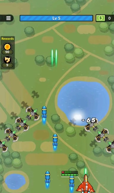 Each team level will have its own challenges in Galaxy Wing Zero MOD APK.