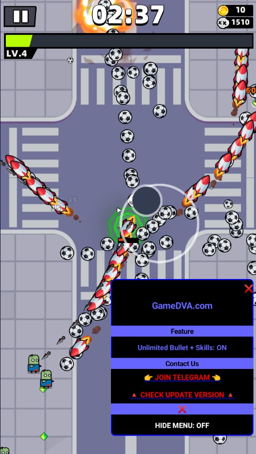 Survivor.io mod unlimited ammo skills
