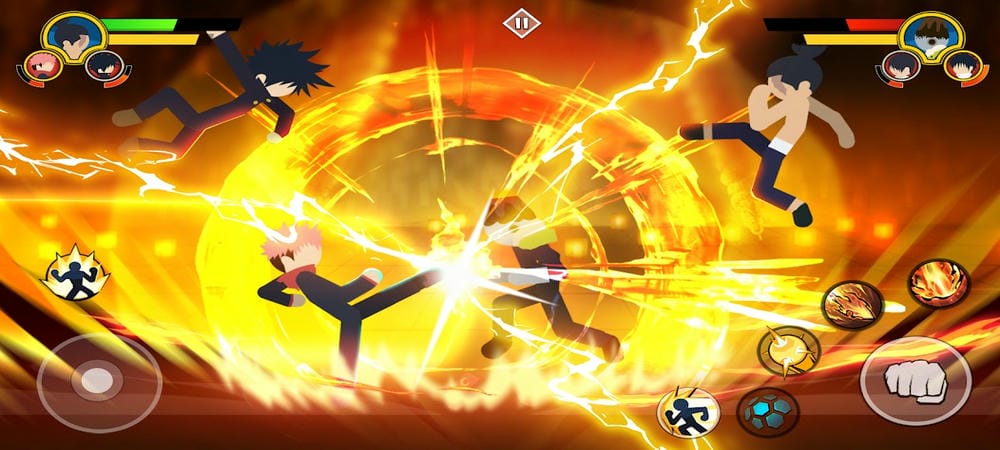 Combine powerful and beautiful moves to attack enemies in Stick Cursed MOD APK