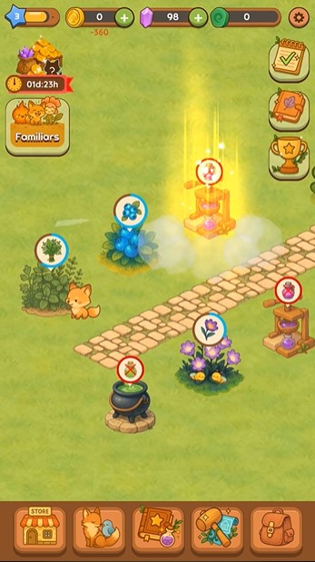 Get started planting trees and growing your farm in Evergrove Idle MOD APK