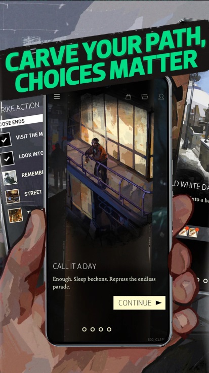 Overcome challenges in Disco Elysium MOD APK