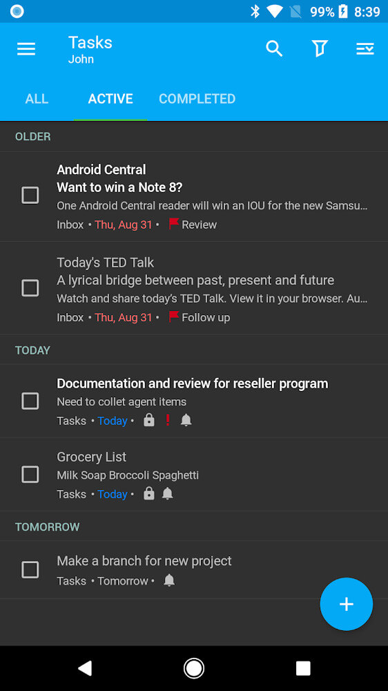 Nine – Email & Calendar
