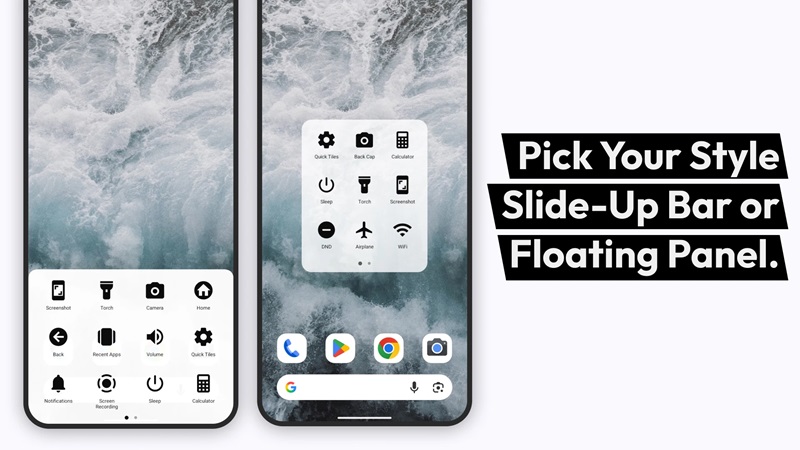 Establish network and Bluetooth connections quickly in Action Dot MOD APK