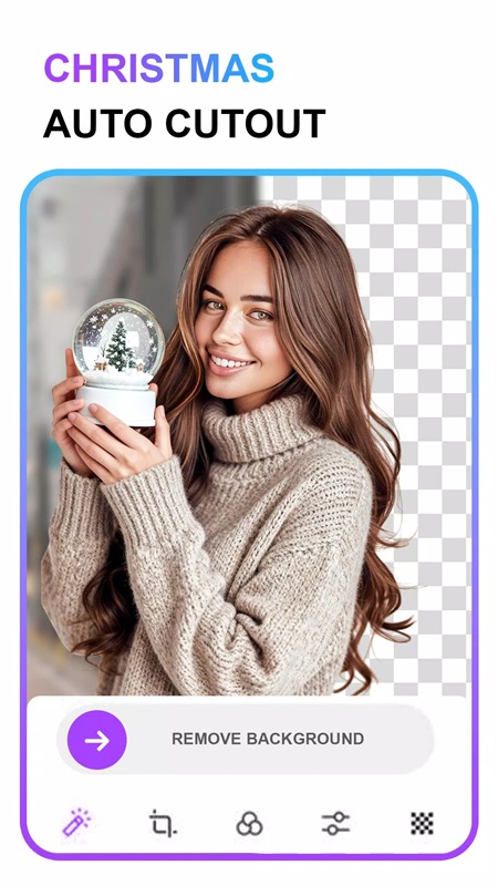 Quickly remove wallpapers in Pix Editor MOD APK