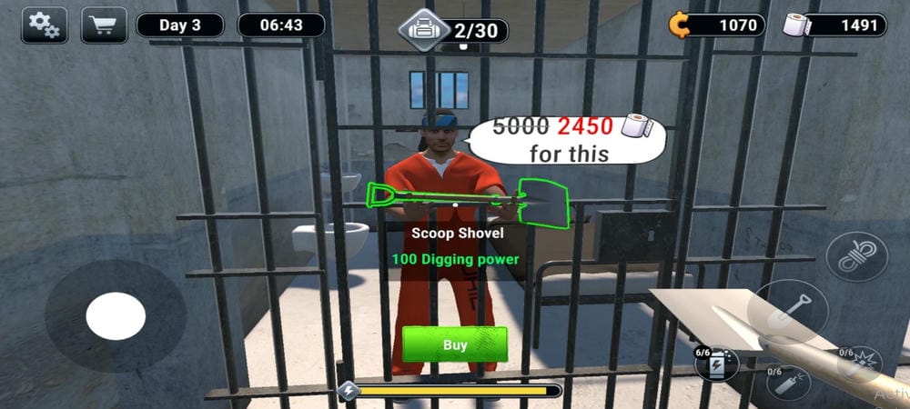 Make deals with inmates in Prison Escape Simulator 3D MOD APK
