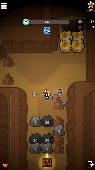 Join the timed game mode in Miner Go MOD APK