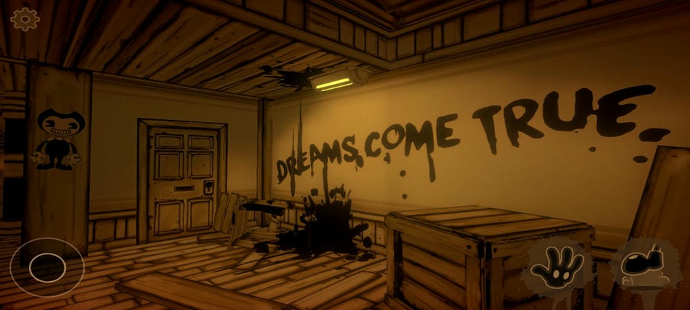 Face the dangers in Bendy and the Ink Machine MOD APK