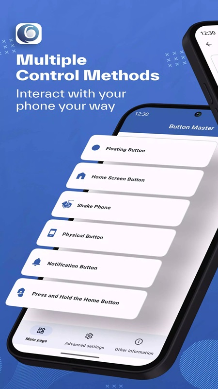 Customize shortcut utilities to suit your needs in Button Master MOD APK