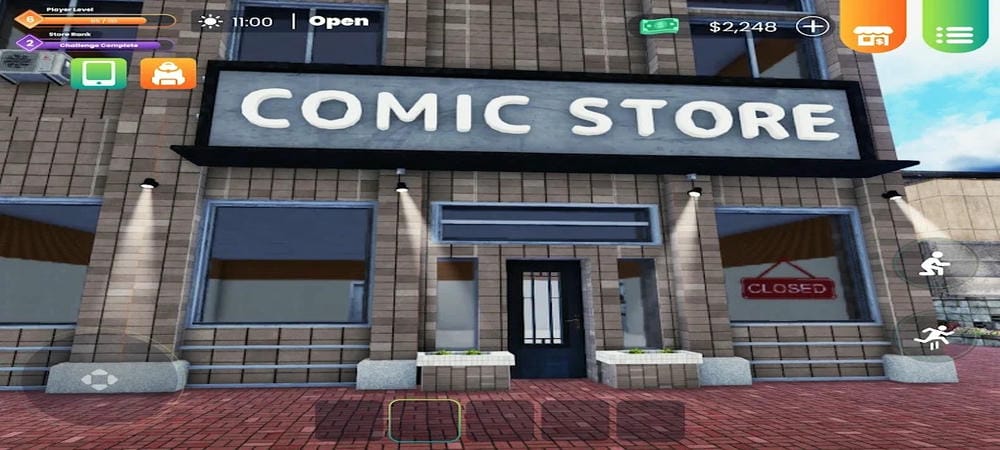 Start your comic book business in Comic Book Store Simulator MOD APK