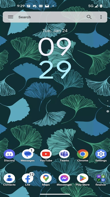 Customize horizontal homepage layout in Lucid Launcher Pro MOD APK
