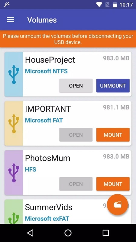 exFATNTFS for USB mod