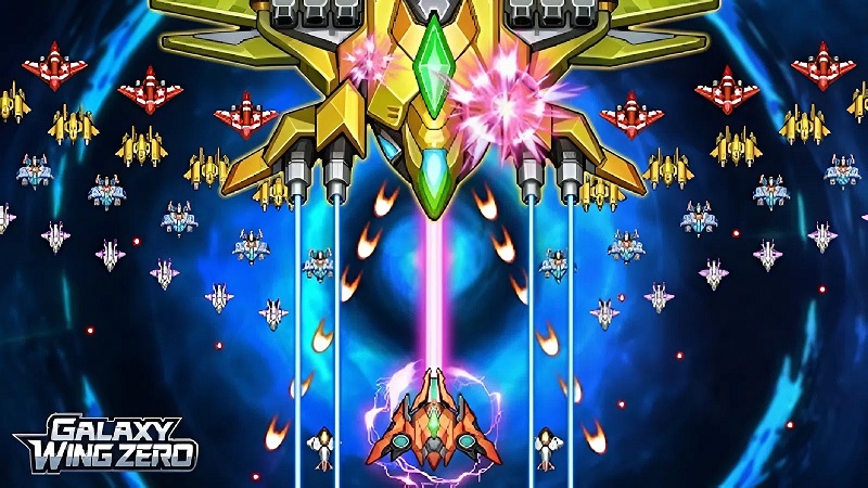 Galaxy Wing Zero MOD APK 1.182.260 (Menu/God/Damage Multiplier/Free Shopping)