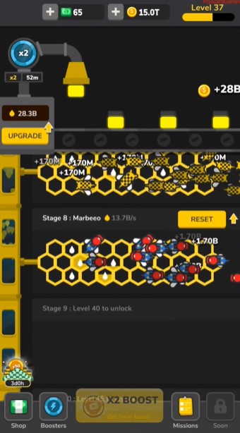 Start your beehive building journey in Idle Bee Factory Tycoon MOD APK