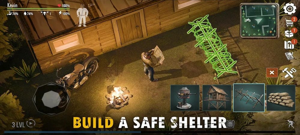Begin your survival journey in Live or Die 1 MOD APK