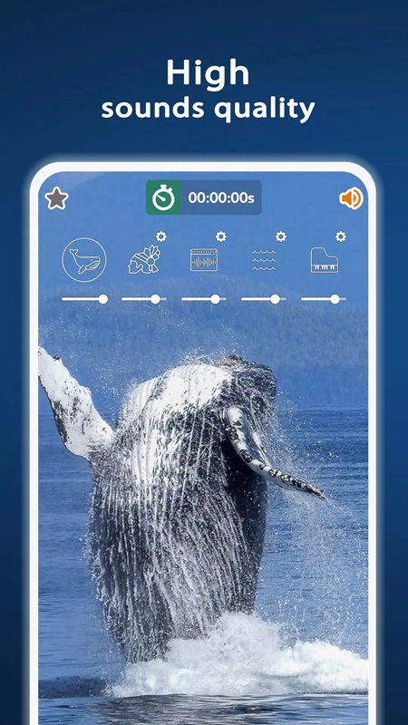 Enjoy music with high quality sound in Nature Sounds MOD APK