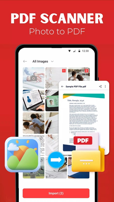 Scan PDF documents quickly in PDF Reader - PDF Converter MOD APK
