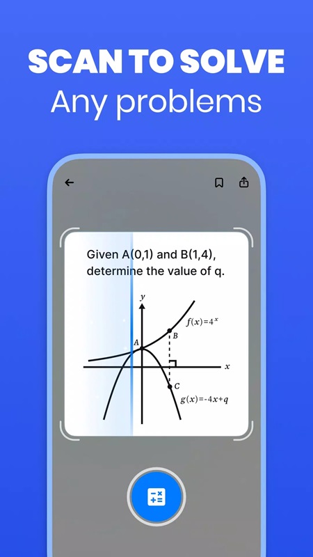 Perform a quick question scanning process in Solvely MOD APK
