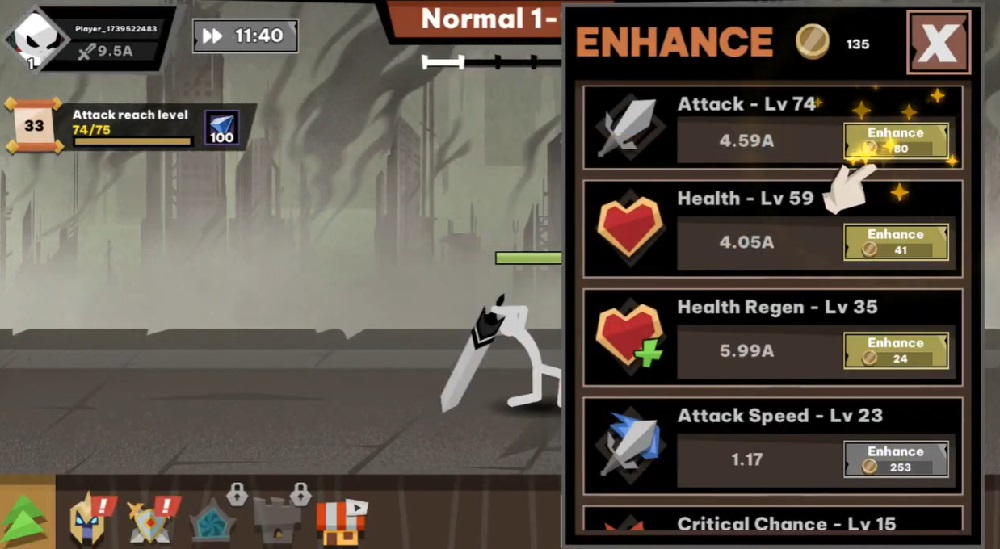 Fight stickman monsters in Stickman vs Monster MOD APK