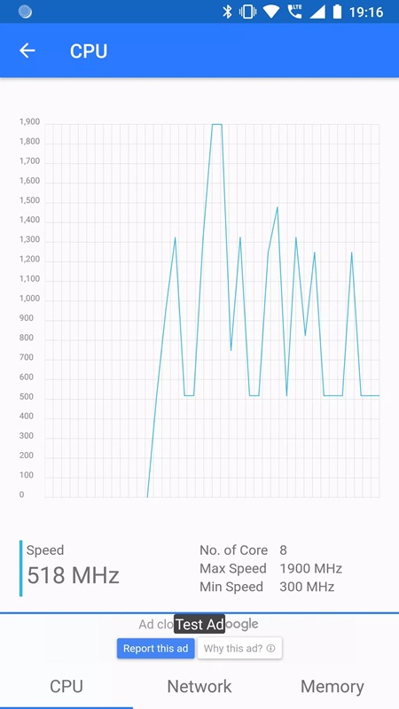 Track CPU core stats and information in Test Your Android MOD APK