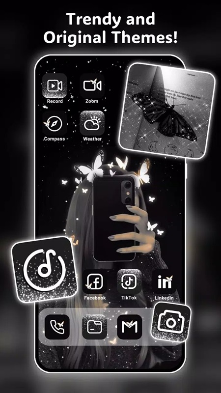 A wide variety of icon styles are available for you to choose from in Themely MOD APK