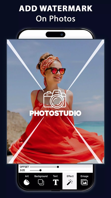 Choose a watermark effect in Watermark MOD APK
