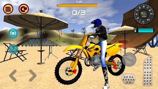 Motocross Beach Jumping 2 MOD APK V1.6 (No Ads, All Levels Unlocked, Unlimited Fuel)