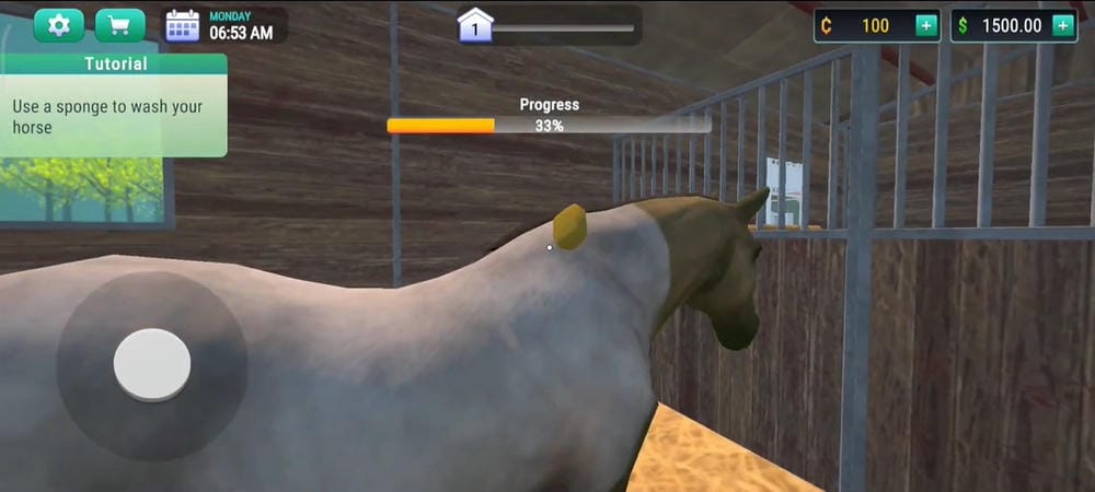 Care and raise horses in Horse Shop Simulator MOD APK