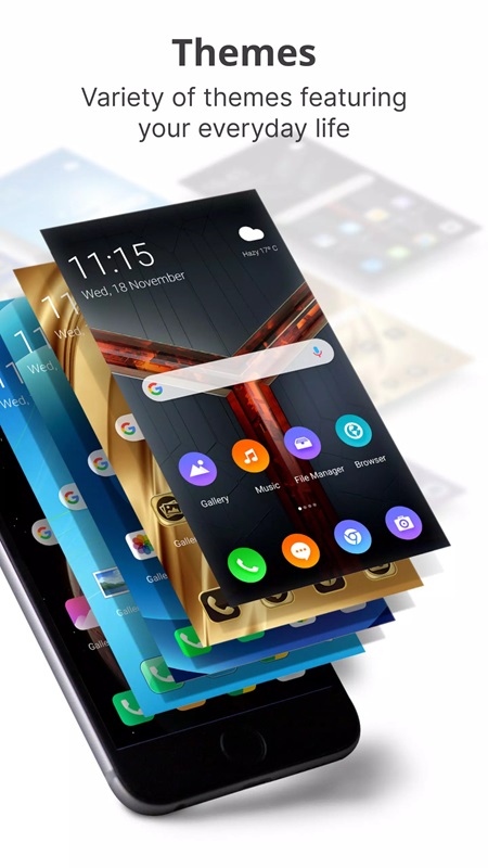 Diverse selection of wallpaper themes in M ​​Launcher MOD APK