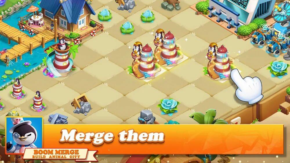 Boom Merge : Build Animal City