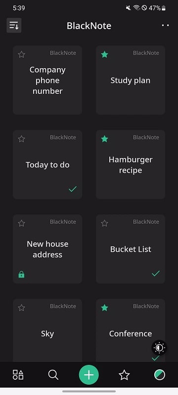 BlackNote mod apk