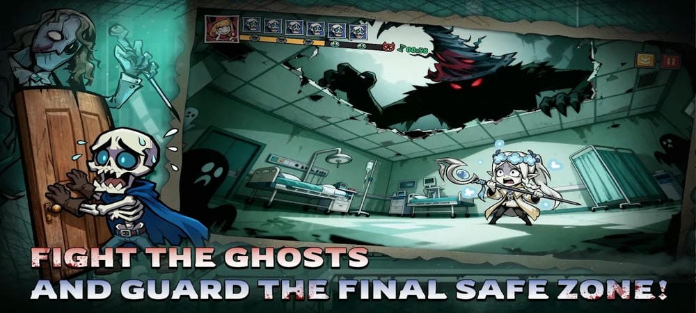 Each new area features a new type of monster in Haunted Room Sleep Survivor MOD APK