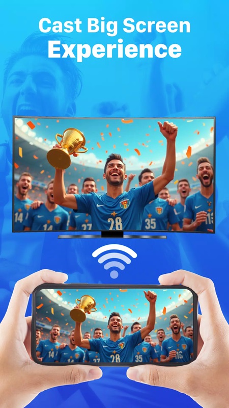 Connect your mobile device and TV to the same Wi-Fi network in Smart View MOD APK