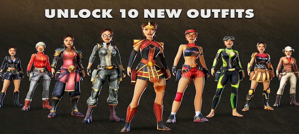 Equip outfits to boost your power in Tomb Raider I-III Remastered MOD APK