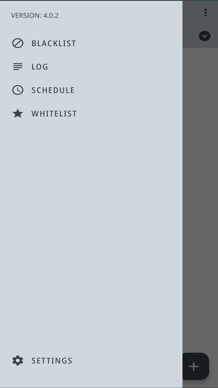Add important contacts to the whitelist in Calls Blacklist MOD APK
