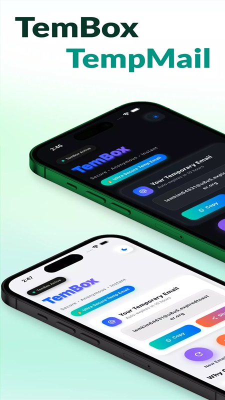 Easily change screen mode from dark to light in TemBox MOD APK