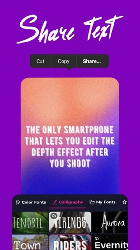 Diverse text styles for users to choose from in Fontly MOD APK