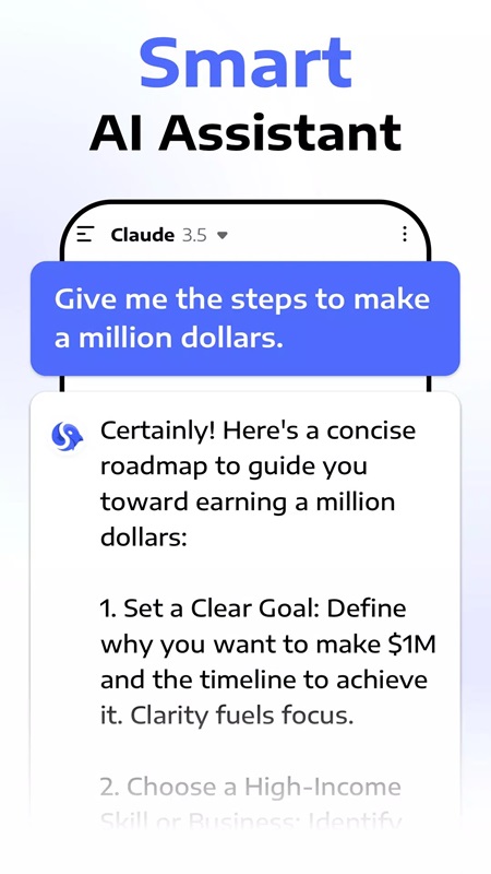 Fulfill your requests and wishes with AI assistant in Deep Think MOD APK