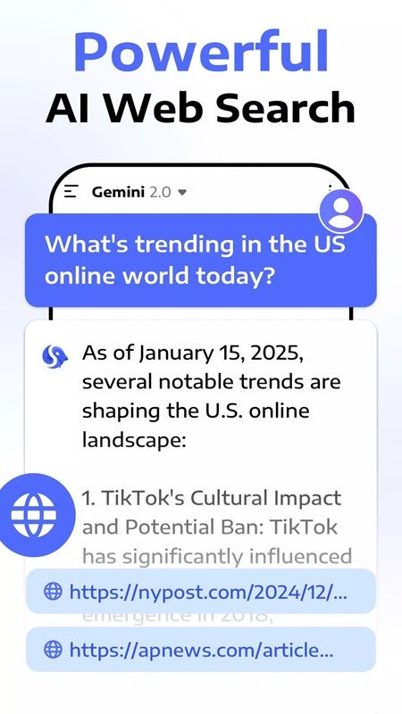 Search and access various authoritative sources of trending news in Deep Think MOD APK