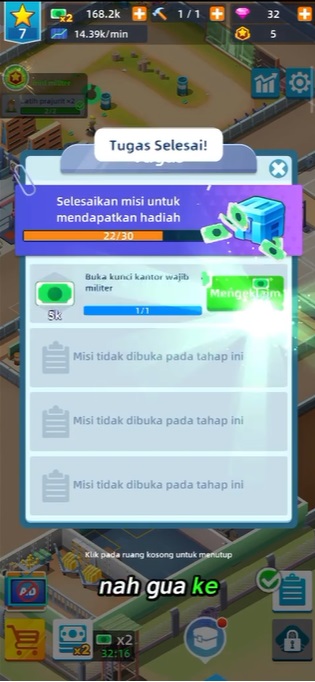 Complete the assigned tasks to receive huge amounts of money in Army Tycoon MOD APK