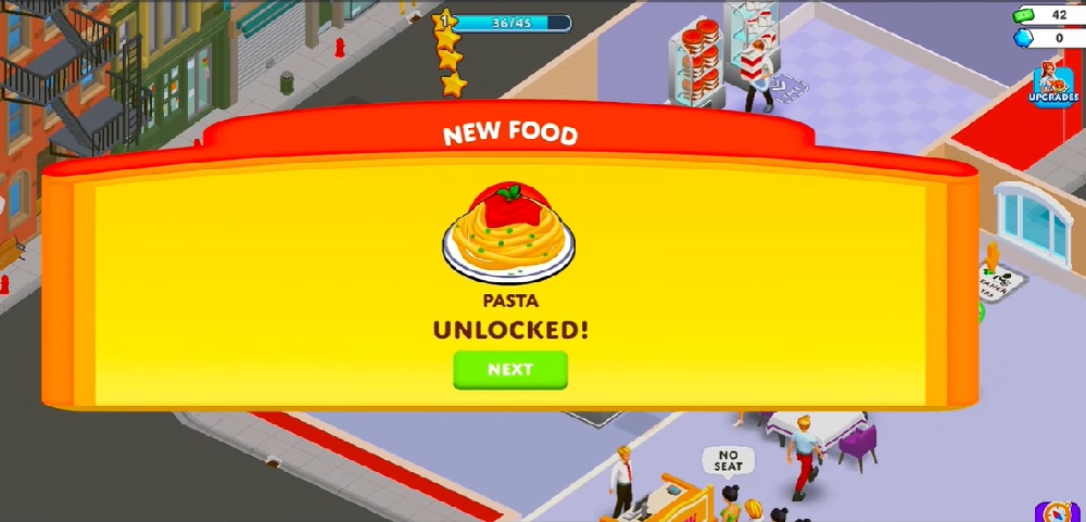 Create new dishes, increase the number of dishes in your store in Suzy's Restaurant MOD APK