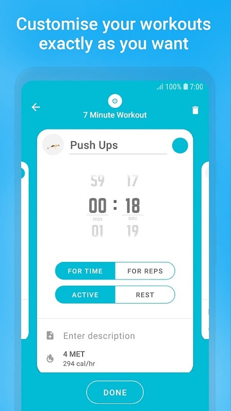 Exercise Timer mod