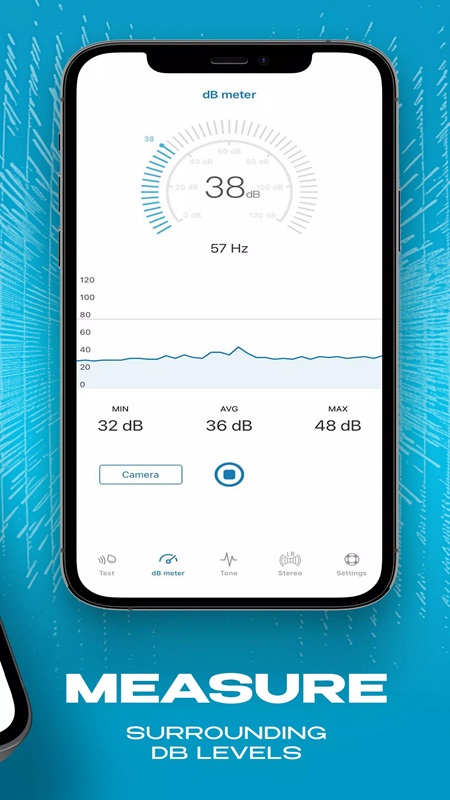 Measure the sound level in your surroundings in Clear Wave MOD APK